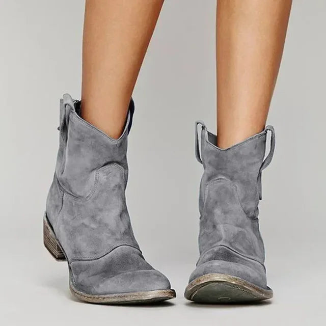 Aurore | Bottines western en daim