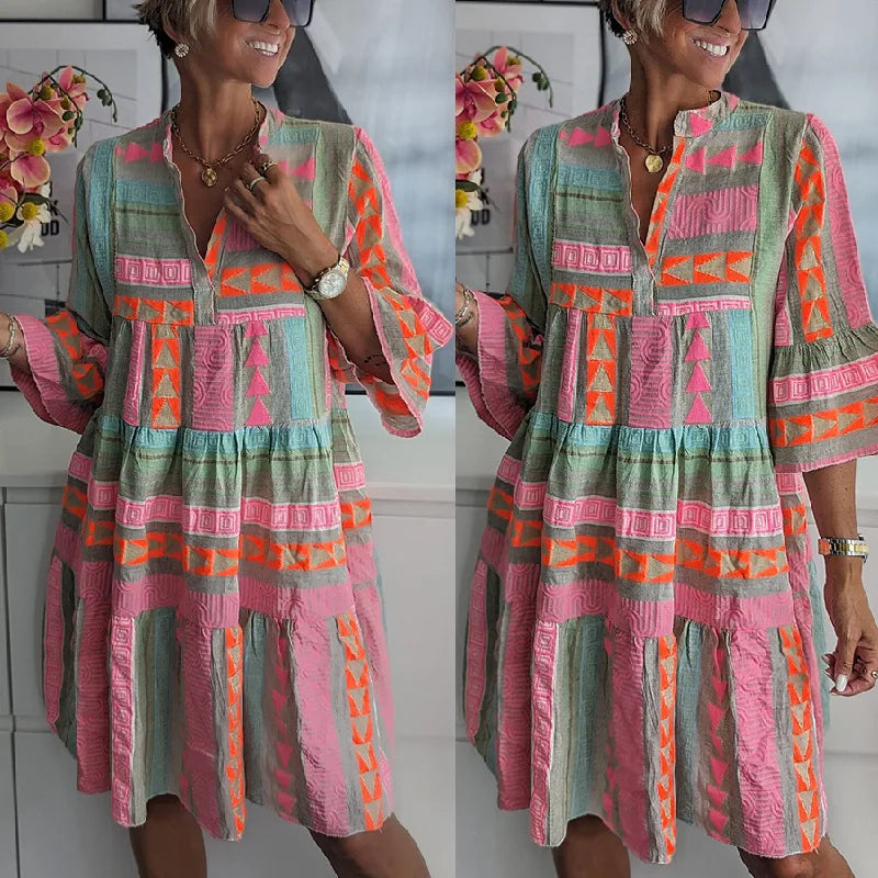 Élyna | Robe midi élégante de printemps