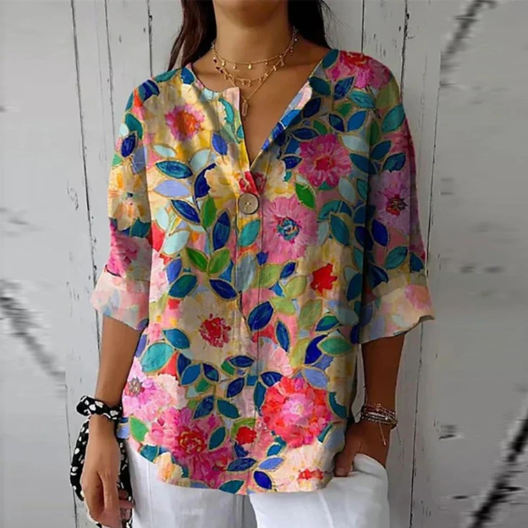 Amélie | Blouse colorée fraîche et confortable