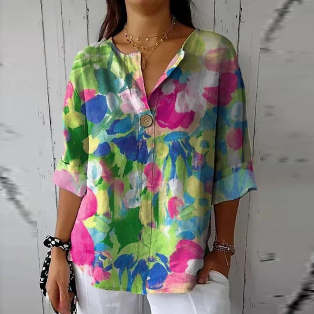 Amélie | Blouse colorée fraîche et confortable