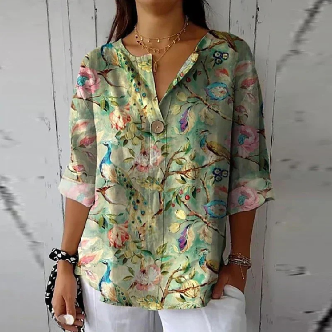 Amélie | Blouse colorée fraîche et confortable