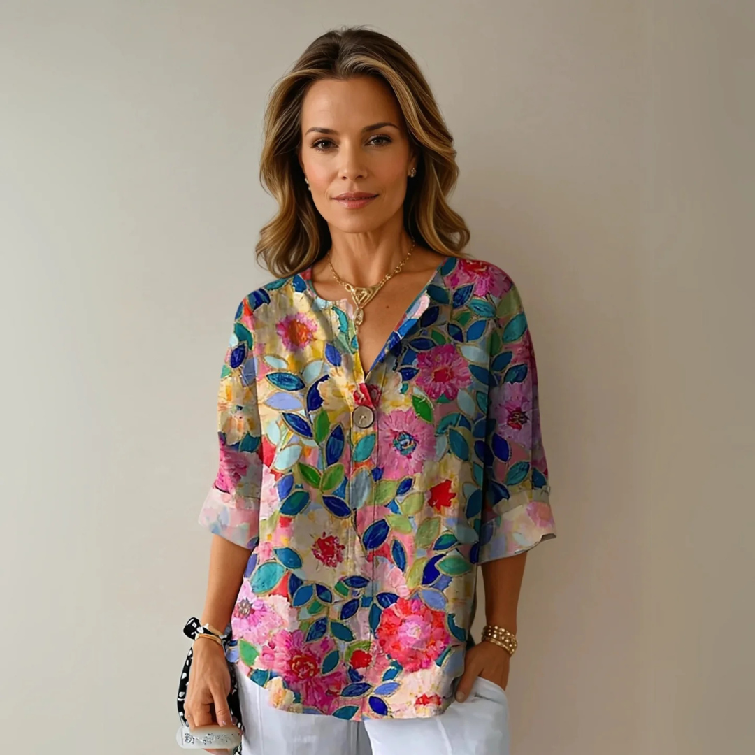 Amélie | Blouse colorée fraîche et confortable