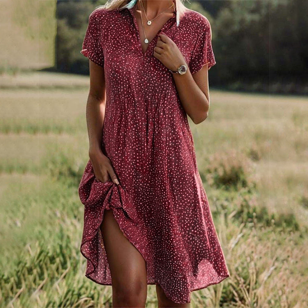 Capucine | Robe midi fluide
