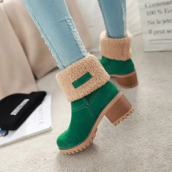 Clara | Bottines chaudes en suédine