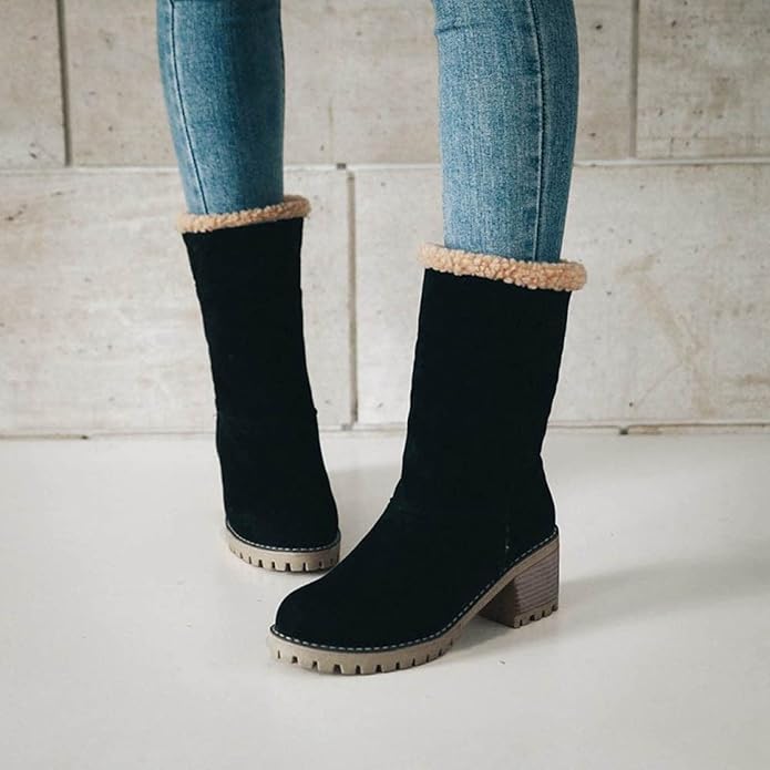 Clara | Bottines chaudes en suédine