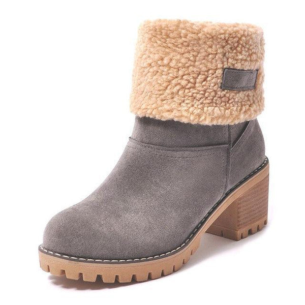 Clara | Bottines chaudes en suédine