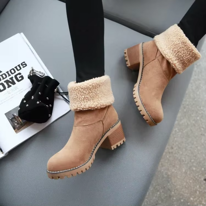 Clara | Bottines chaudes en suédine