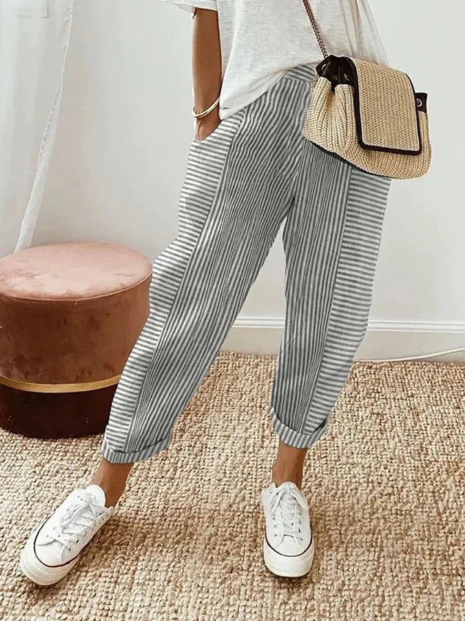 Luna | Pantalon à rayures
