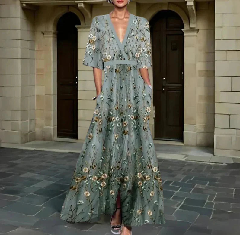 Jocelyn | Robe fleurie d’été – élégante & respirante