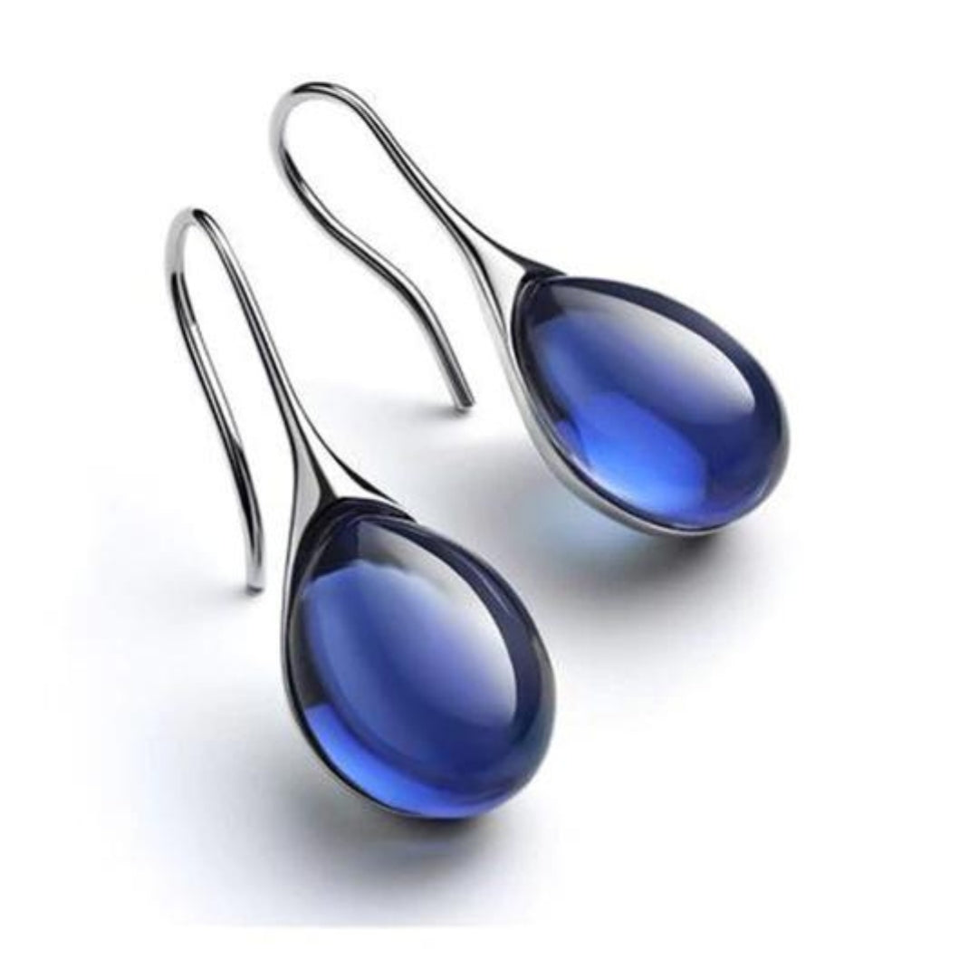Lumière – Boucles d’oreilles en or et argent avec cristaux