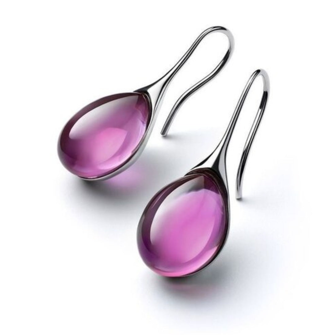 Lumière – Boucles d’oreilles en or et argent avec cristaux