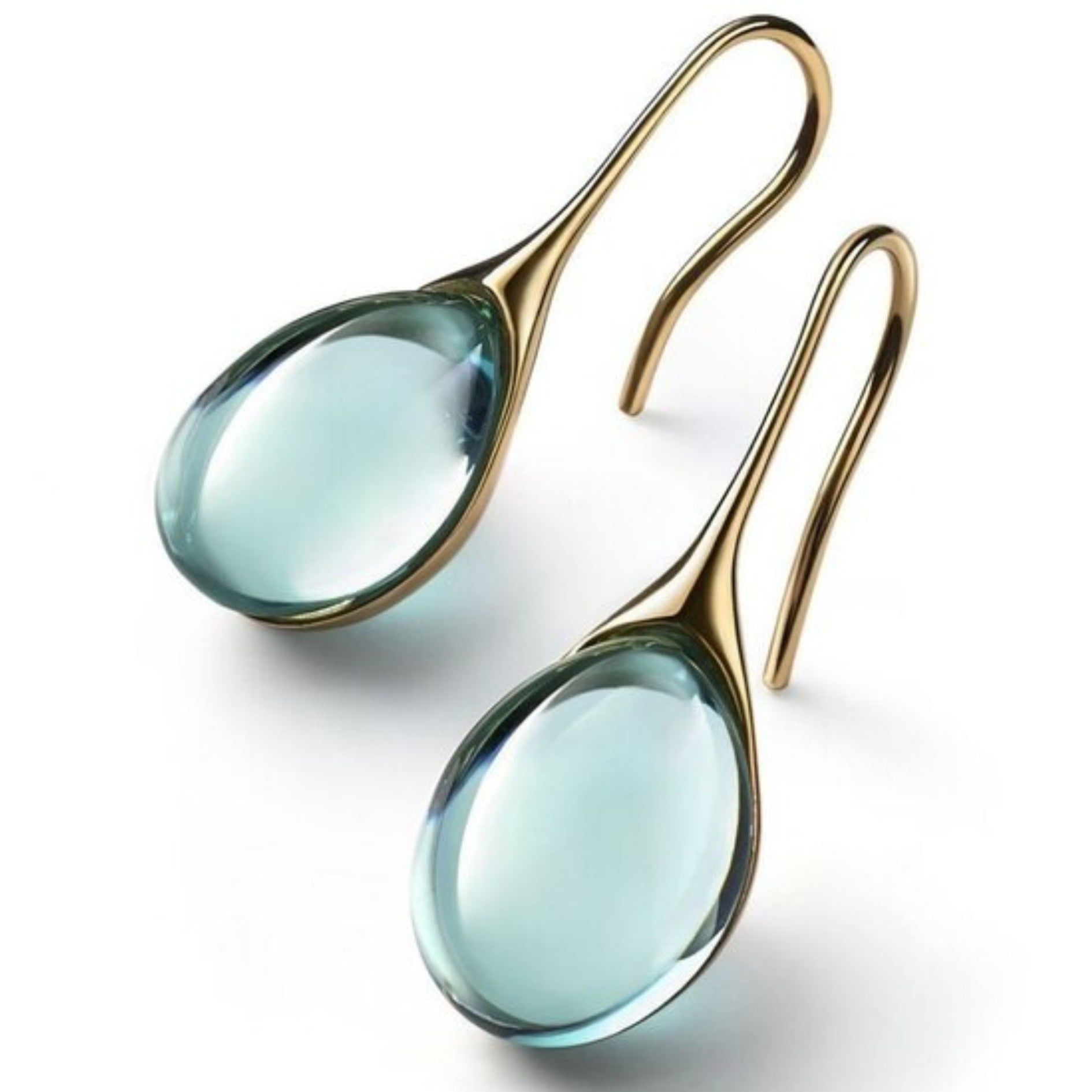Lumière – Boucles d’oreilles en or et argent avec cristaux