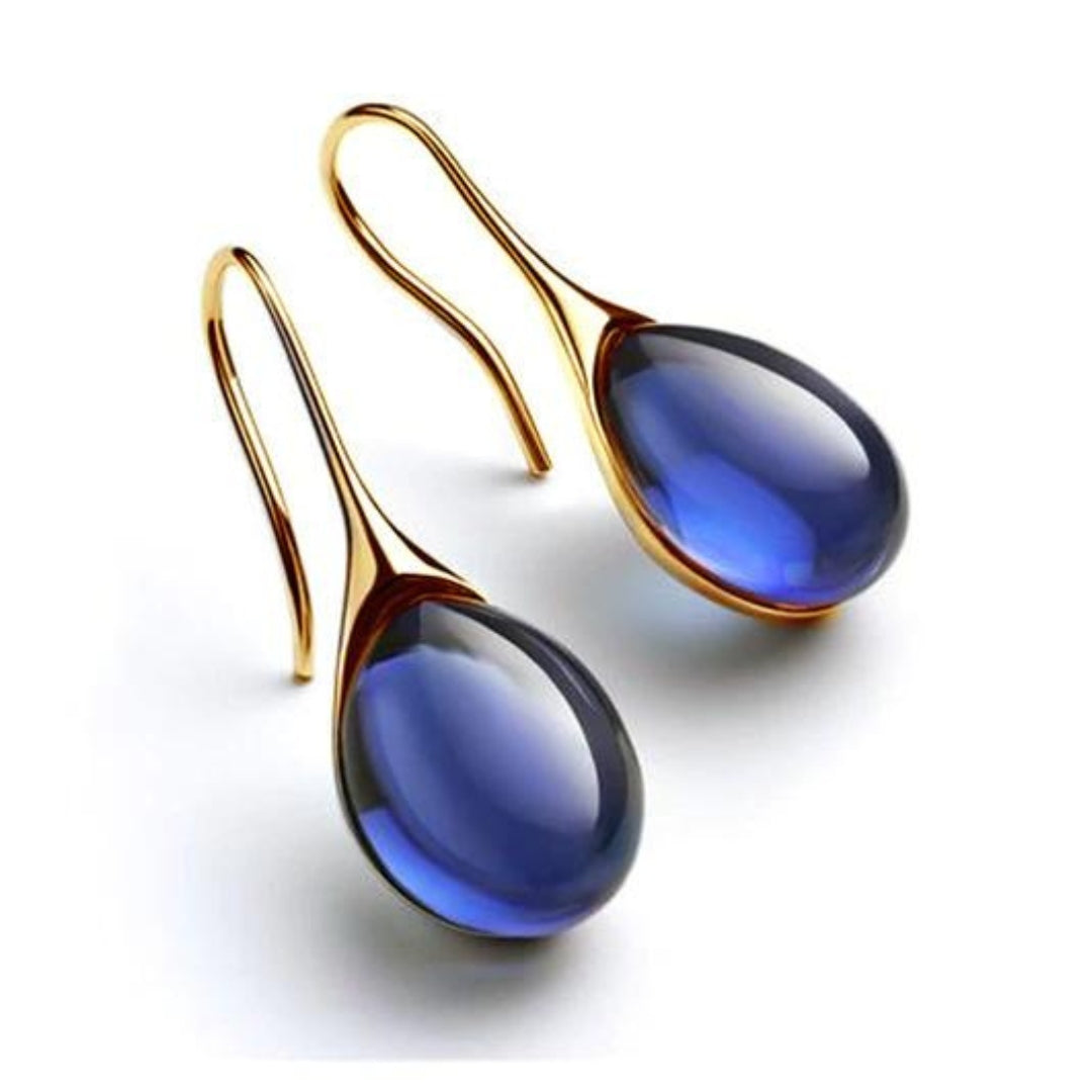Lumière – Boucles d’oreilles en or et argent avec cristaux